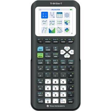 Texas grafische rekenmachine TI-84 Evo-T, zwart