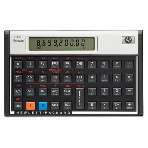 HP Calculator 12C Platinum Financial